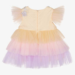 Le Mu-Baby Girls Pastel Tulle Dress | Childrensalon Outlet