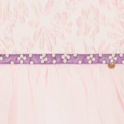 Le Mu-فستان بروكيد تول لون زهري باهت للمولودات | Childrensalon Outlet