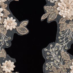 Le Mu-Blue Velvet & Tulle Dress | Childrensalon Outlet