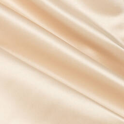 Le Mu-Girls Champagne Satin Tulle Dress  | Childrensalon Outlet