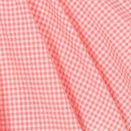 Le Mu-Girls Pink Check Skirt | Childrensalon Outlet