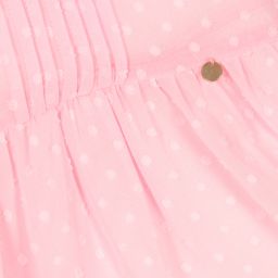 Le Mu-Girls Pink Chiffon Dress | Childrensalon Outlet