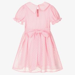 Le Mu-Girls Pink Chiffon Dress | Childrensalon Outlet