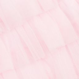 لو مو-فستان تول و ساتان لون زهري | Childrensalon Outlet