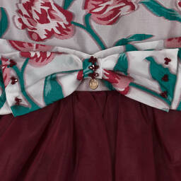 Le Mu-Girls Red Tulip Tulle Dress | Childrensalon Outlet