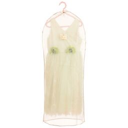 Le Mu-Green Tulle & Lace Dress | Childrensalon Outlet