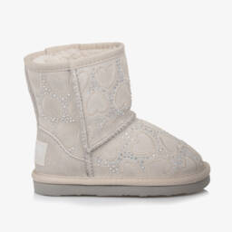 ليلي كيلي-أحذية بنات من الشمواه الفحمي اللامع | Childrensalon Outlet