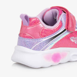 ليلي كيلي-حذاء رياضي وردي لامع للبنات مع إضاءة LED | Childrensalon Outlet