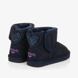 Lelli Kelly-Синие замшевые полусапожки с сердечками | Childrensalon Outlet