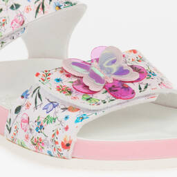 ليلي كيلي-صندل بطبعة ورود لون زهري فاتح للبنات | Childrensalon Outlet