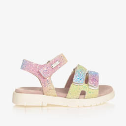 Lelli Kelly-Girls Pastel Glitter Velcro Sandals | Childrensalon Outlet