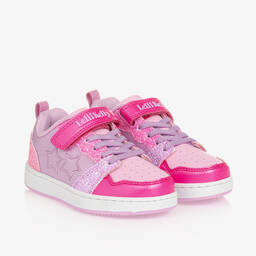 Lelli Kelly-Girls Pink & Purple Star Velcro Trainers | Childrensalon Outlet