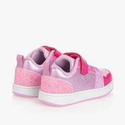 Lelli Kelly-Girls Pink & Purple Star Velcro Trainers | Childrensalon Outlet