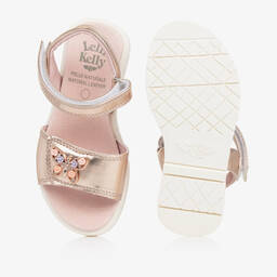 Lelli Kelly-Girls Rose Gold Butterfly Sandals | Childrensalon Outlet