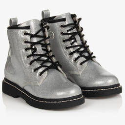 Lelli Kelly-Серебристые ботинки с блестками | Childrensalon Outlet