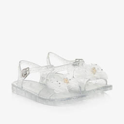 Lelli Kelly Girls Silver Glitter Jelly Sandals Childrensalon Outlet