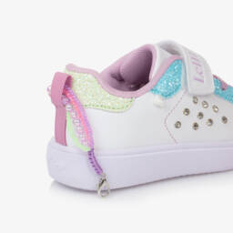 Lelli Kelly-Girls Sparkle White Strap Sneakers | Childrensalon Outlet
