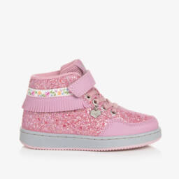ليلي كيلي-حذاء عالي وردي براق للبنات | Childrensalon Outlet