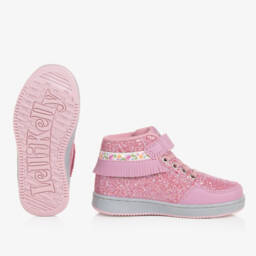 ليلي كيلي-حذاء عالي وردي براق للبنات | Childrensalon Outlet
