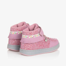 ليلي كيلي-حذاء عالي وردي براق للبنات | Childrensalon Outlet