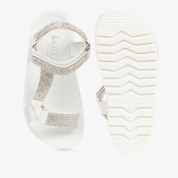 Lelli Kelly-Girls White Diamanté Sandals | Childrensalon Outlet