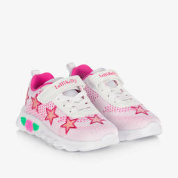 Lelli Kelly-Girls White Mesh Light-Up Star Trainers | Childrensalon Outlet
