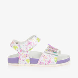 Lelli Kelly-Girls White & Purple Butterfly Sandals | Childrensalon Outlet
