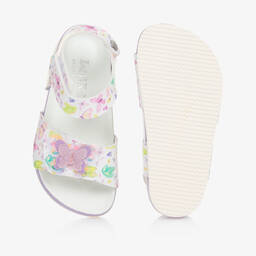 Lelli Kelly-Girls White & Purple Butterfly Sandals | Childrensalon Outlet