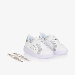 Lelli Kelly-Girls White & Silver Bracelet Trainers | Childrensalon Outlet