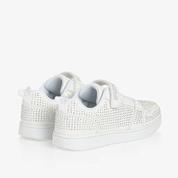 Lelli Kelly-Girls White & Silver Diamanté Trainers | Childrensalon Outlet