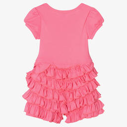 Lemon Loves Layette-Baby Girls Bright Pink Cotton Shortie | Childrensalon Outlet
