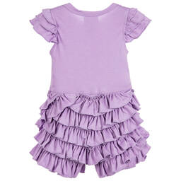 Lemon Loves Layette-Baby Girls Lilac Pima Cotton Shortie  | Childrensalon Outlet
