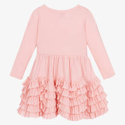 ليمون لافز لاييت-فستان كشكش قطن بيما لون زهري للمولودات | Childrensalon Outlet