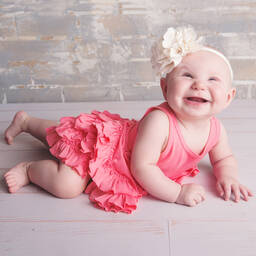 Lemon Loves Layette-Baby Girls Pink Cotton Shortie | Childrensalon Outlet