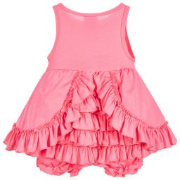 Lemon Loves Layette-Baby Girls Pink Cotton Shortie | Childrensalon Outlet