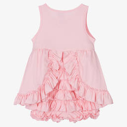 Lemon Loves Layette-Baby Girls Pink Cotton Shortie | Childrensalon Outlet