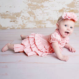 Lemon Loves Layette-Baby Girls Pink 'Jane' Dress | Childrensalon Outlet