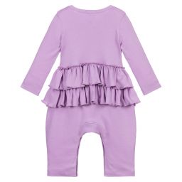 Lemon Loves Layette-أوفرول رومبر قطن بيما لون بنفسجي للمولودات | Childrensalon Outlet