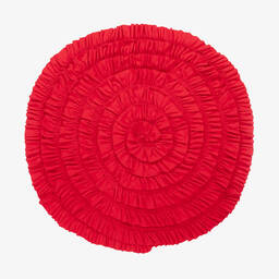 Lemon Loves Layette-Baby Girls Red Cotton Blanket (86cm) | Childrensalon Outlet