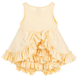 Lemon Loves Layette-Baby Girls Yellow Pima Cotton Shortie | Childrensalon Outlet