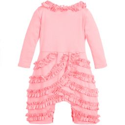 Lemon Loves Layette-Baby Pink Pima Cotton Romper | Childrensalon Outlet