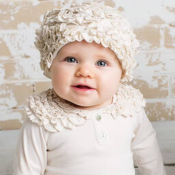 Lemon Loves Layette-Girls Ivory 'Coco Tee' Top | Childrensalon Outlet