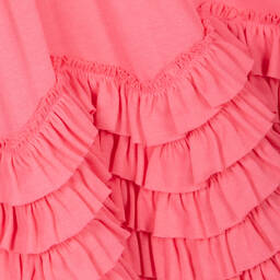 ليمون لافز لاييت-فستان كشكش قطن بيما لون زهري | Childrensalon Outlet