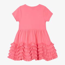 ليمون لافز لاييت-فستان كشكش قطن بيما لون زهري | Childrensalon Outlet