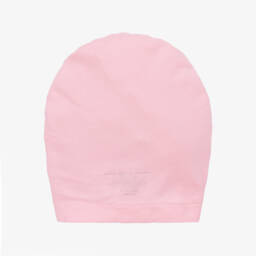 Lemon Loves Layette-عمامة وردية للبنات من قطن بيما مع وردة | Childrensalon Outlet