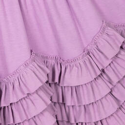ليمون لافز لاييت-فستان كشكش قطن بيما لون بنفسجي | Childrensalon Outlet