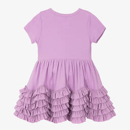 ليمون لافز لاييت-فستان كشكش قطن بيما لون بنفسجي | Childrensalon Outlet