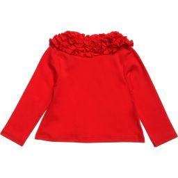 Lemon Loves Layette-Girls Red 'Coco Tee' Top | Childrensalon Outlet