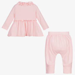 Lemon Loves Layette-Мягкий розовый комплект с оборками для девочек | Childrensalon Outlet