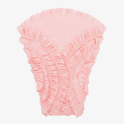 Lemon Loves Layette-Мягкое розовое одеяло с рюшами для девочек | Childrensalon Outlet